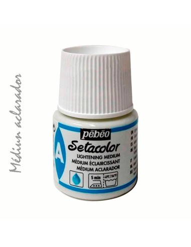 Aclarador Pébéo Setacolor 45 ml para suavizar tonos sin perder calidad
