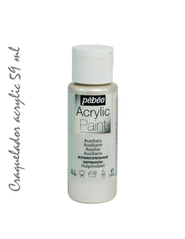 Pébéo Craquelador 59 ml crea un efecto envejecido en superficies acrílicas.