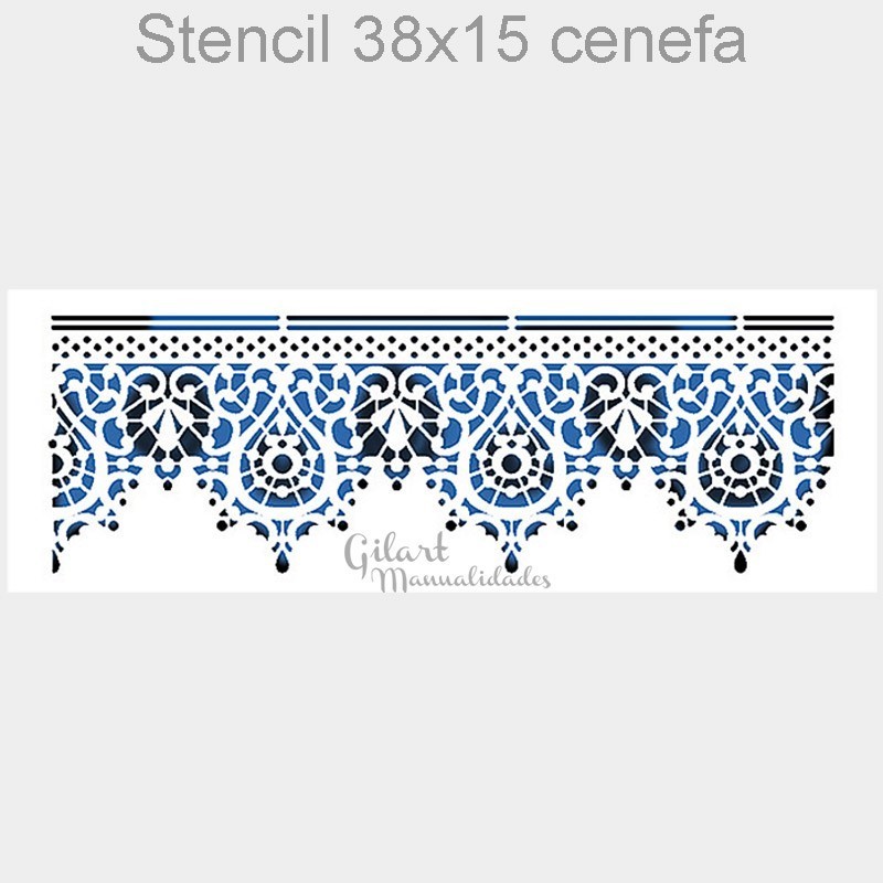 Plantillas Stamperia KSB158 Cenefa