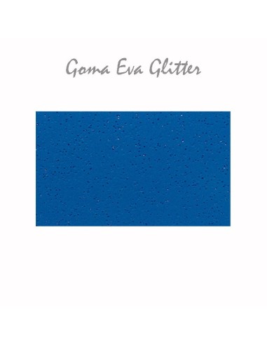 Goma Eva glitter suave, amarilla 60x40 cm, flexible, recortable y lavable.