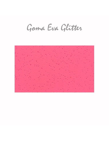 Goma Eva glitter suave, amarilla 60x40 cm, flexible, recortable y lavable.