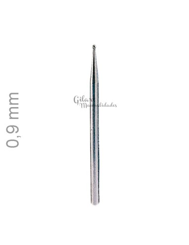 Punta de diamante 0.9 mm ideal para grabado y pulido en vidrio y metales.