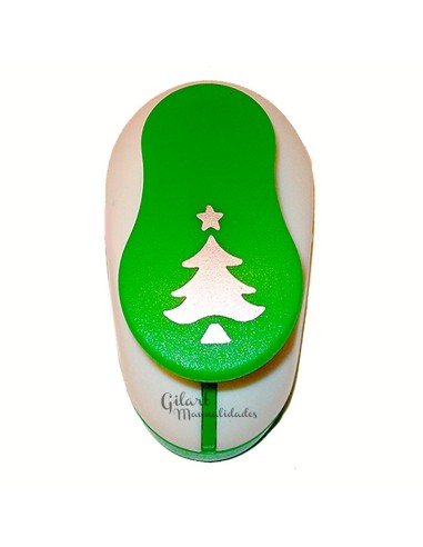 Perforadora, Árbol Navidad 25.4 mm para papel y goma EVA, ideal para scrapbooking.