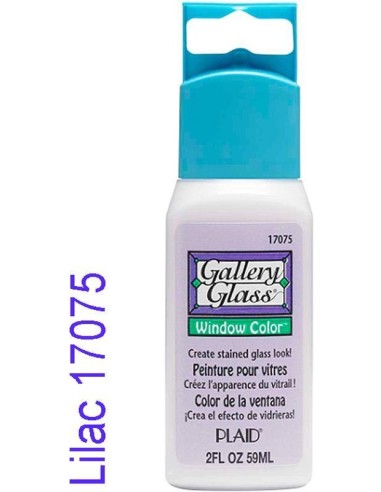 Gallery Glass Pintura Vidrio Lila 17075 crea hermosos efectos de vitral.