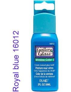 Gallery Glass: Pintura Vidrio Royal Blue 16012 - Perfecto para vitrales.