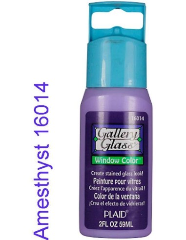 Gallery Glass: Pintura Vidrio Amethyst 16014, ideal para vitrales.