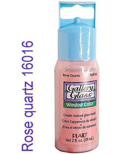 Gallery Glass: Pintura Vidrio Rose Quartz 16016, ideal para vitrales.