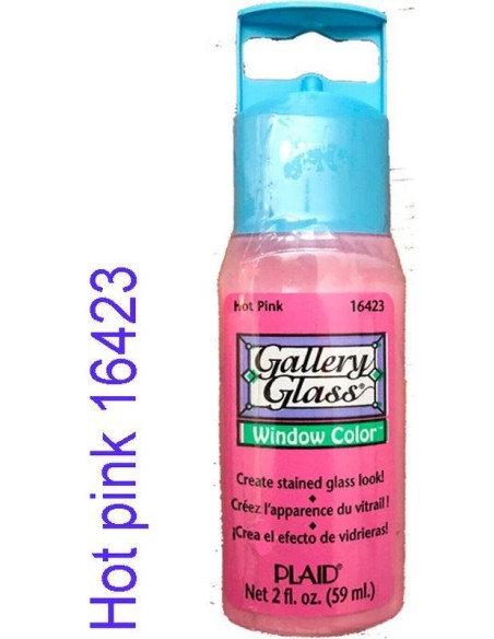 Gallery Glass Pintura Vidrio Hot Pink 16423 para efectos de vitral