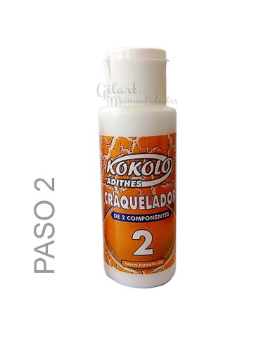 Kokolo Paso 2: Craquelador acrílico, textura única.