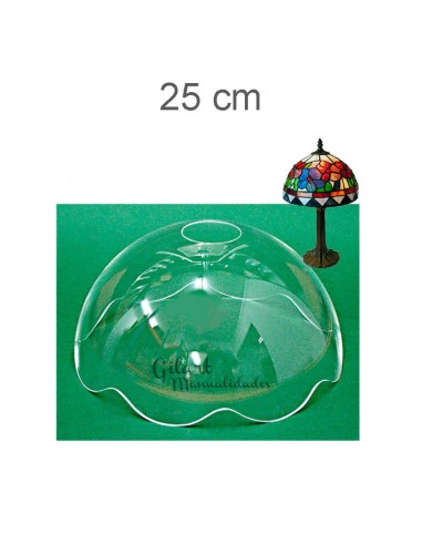 Pantalla Tiffany ondas 25 cm: metacrilato premium para lámpara ref 25 cm