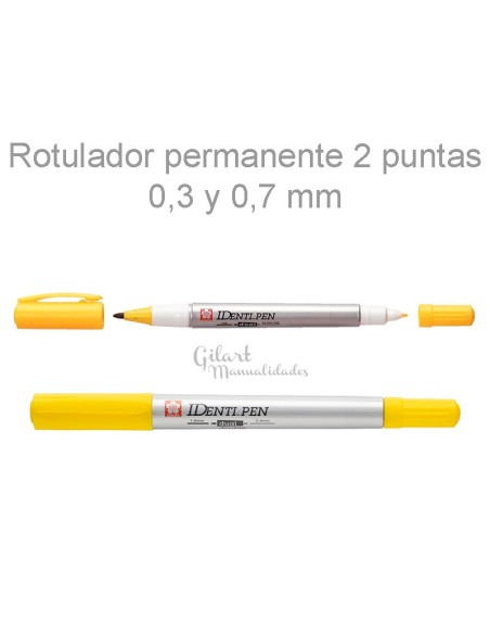 Sakura Identi Pen Amarillo: Destaca con trazos vibrantes.
