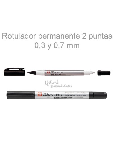 Sakura Identi Pen Negro: Precisión y permanencia total.