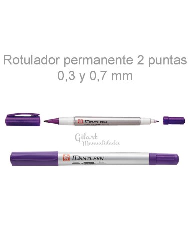 Sakura Identi Pen Negro: Precisión y permanencia total.