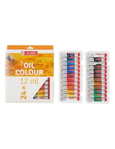 Talens Art Creation: Set Óleo 24 tubos x 12 ml - Artistas (9020124M) en colorido.