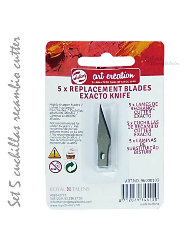 Cuchillas de recambio para cutter Art Creation ideales para cortes precisos