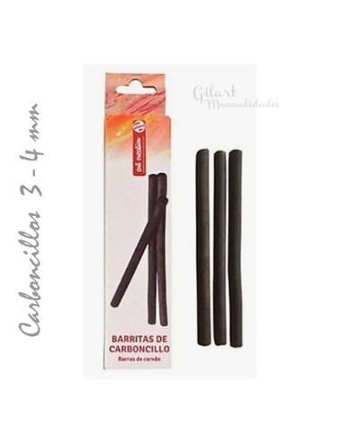 Carboncillos Finos Art Creation Talens, caja con 3 barras de 3-4 mm