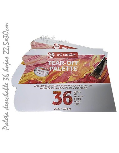 Paleta desechable 36 hojas 22.5x30 cm Art Creation ref 9067002M: calidad y uso