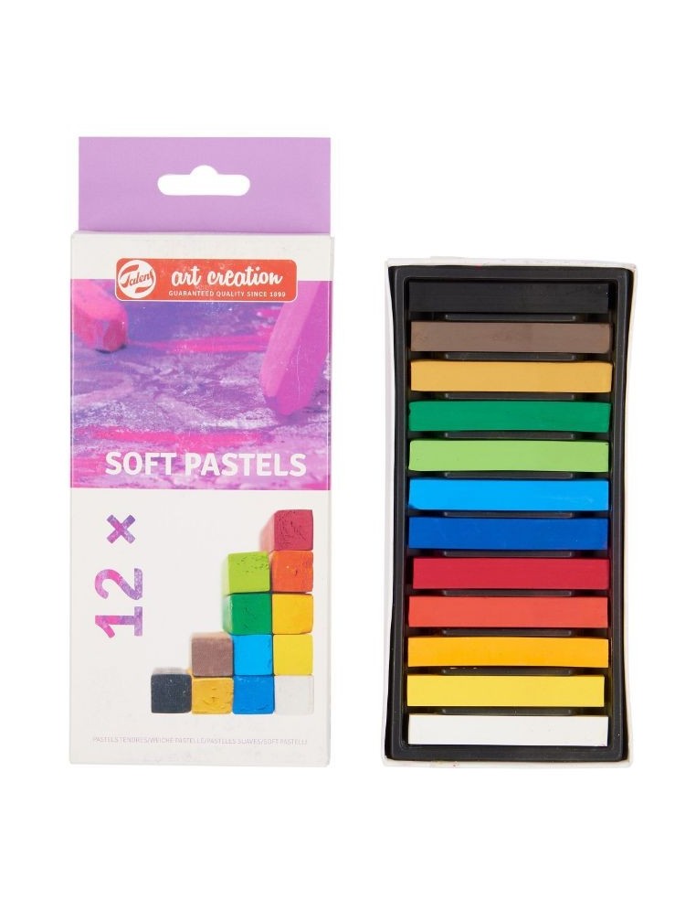 Set de pasteles suaves Talens Art Creation 12 barras cuadradas vibrantes 9029012M