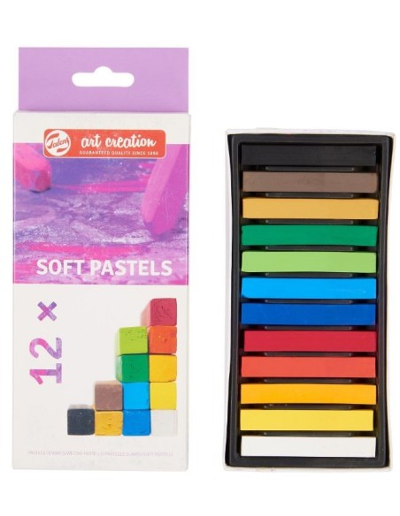 Set de pasteles suaves Talens Art Creation 12 barras cuadradas vibrantes 9029012M