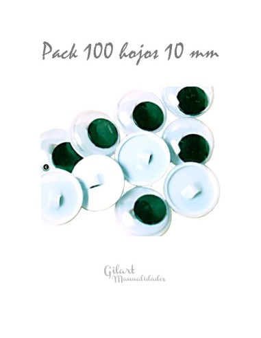 ojos móviles redondos para coser 18 mm pack de 100 unidades, manualidades creativas, muñecos