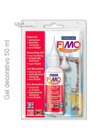 Gel Fimo líquido 50 ml translúcido para hornear y crear detalles precisos