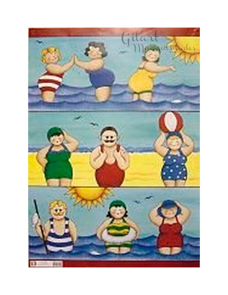 Papel decoupage ositos 21x30 cm para proyectos infantiles y manualidades