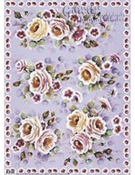 Comprar Papel decoupage rosas 21x30 cm | Manualidades Gilart Comprar Papel decoupage rosas 21x30 cm | Manualidades Gilart