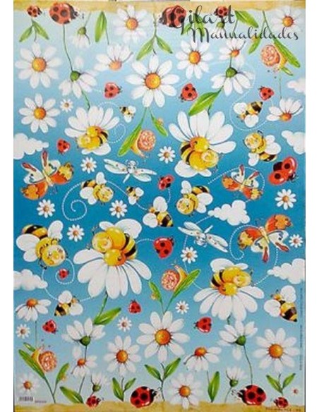 Papel decoupage Stamperia DFG268 50x70 cm para tus proyectos creativos. Papel decoupage Stamperia DFG268 50x70 cm para tus proyectos creativos.