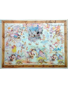Papel Decoupage Diseño Hadas 50x70 cm. Ideal para proyectos mágicos y soñadores.