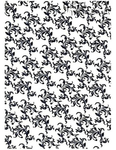 Papel para forrar y scrapbooking blanco ramo azul 50x70 cm para tus manualidades.