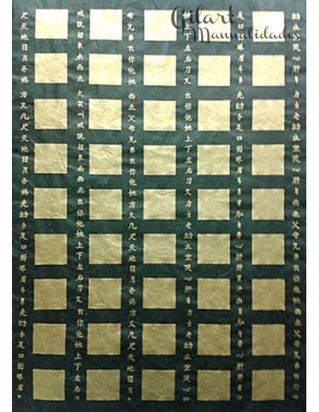 Papel Forrar Scrapbooking Diseño Oriental 50x70 cm para proyectos.