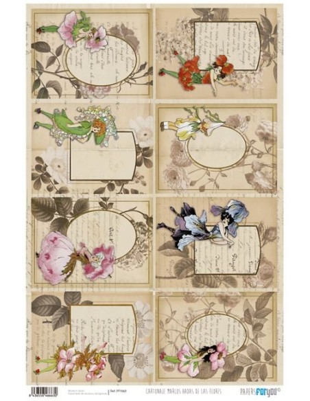 Papel Cartonaje For You, Hadas Flores (32x48.3 cm) PFY-663 para tus manualidades Papel Cartonaje For You, Hadas Flores (32x48.3 cm) PFY-663 para tus manualidades