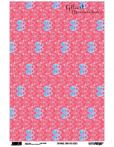 Papel Cartonaje For You Zapatillas Azules 120 g  32x48.3 cm  para manualidades.