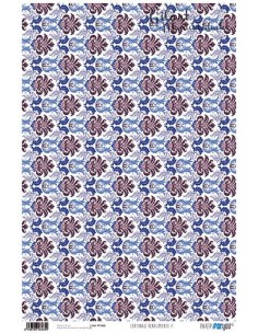 Papel Cartonaje For You Renacimiento azul 120 g  32x48.3 cm  para manualidades.