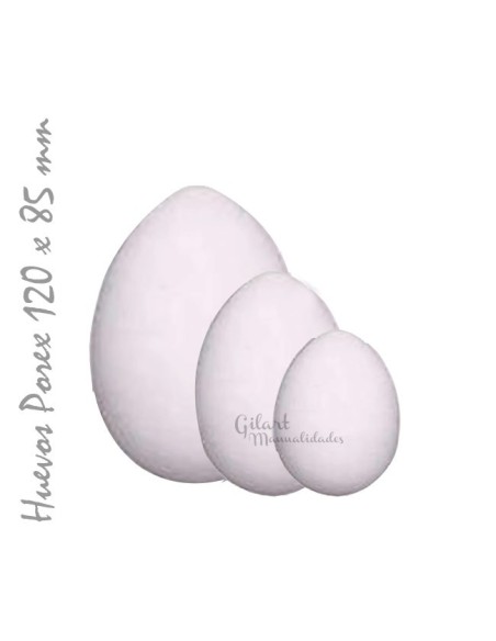 Huevos de Porexpán. Ideal para adornos DIY. ¡Da volumen a tus creaciones!