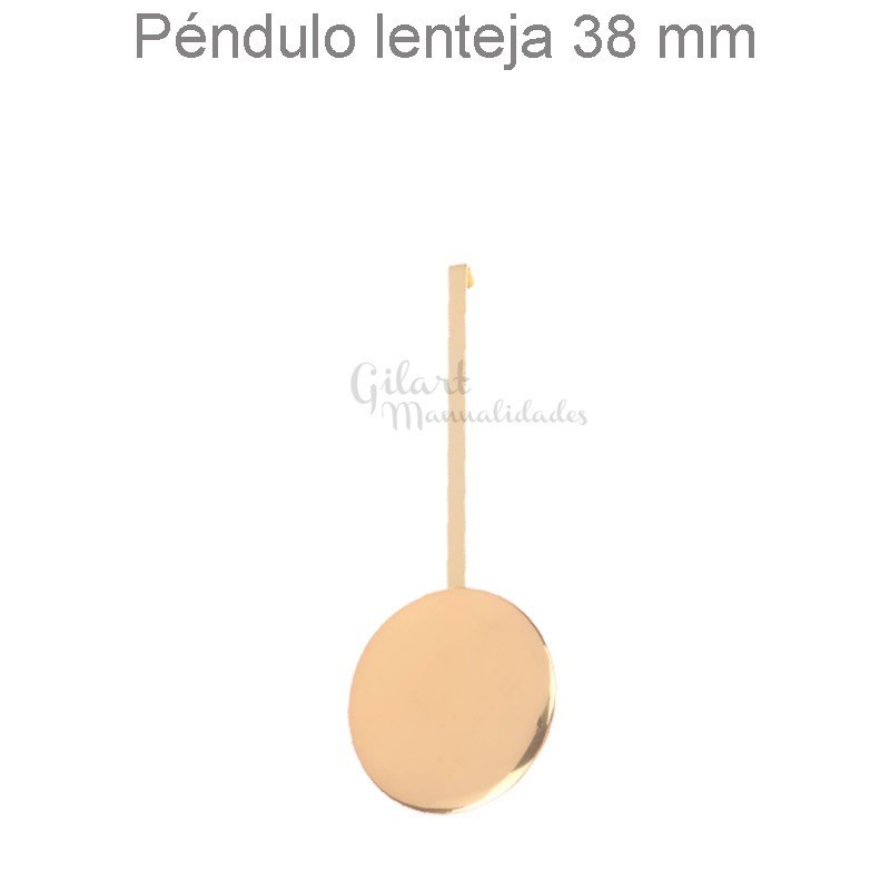 Péndulo de reloj con lenteja de 38 mm