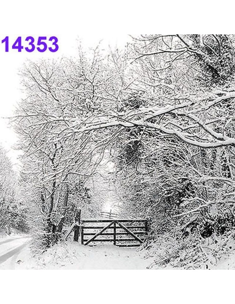 Servilletas Ambiente - Decoupage Bosque nevado 33x33 cm (20 Uds.) para tus manualidades.