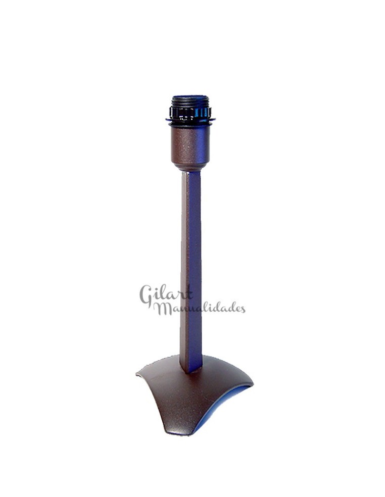 Pie de Lámpara Triángulo Zamac Marrón 31 cm: Tu base para crear luz.