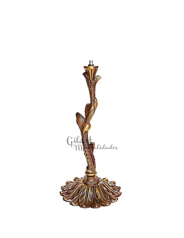 Pie de Lámpara Árbol Zamac Bronce 28 cm: Tu base para crear luz y arte.