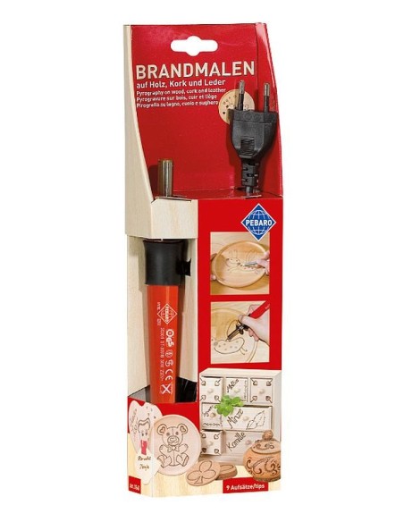 Pirograbador Profesional Pebaro 0260: Crea arte único en madera, cuero y corcho.
