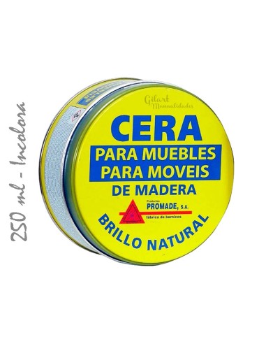 Cera Incolora Promade 250 g: el toque final para tus proyectos de madera.
