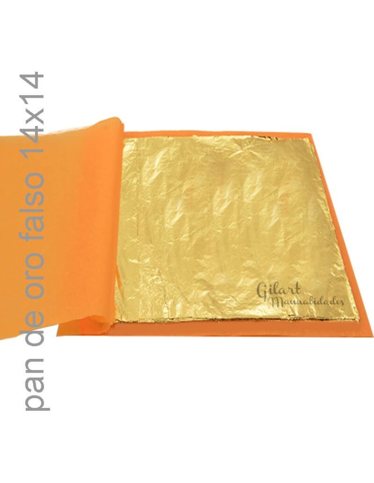 Pan de Oro 14x14cm: El lujo y la belleza para tus creaciones más preciadas.