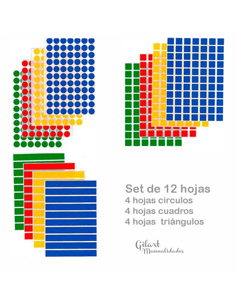 Gomets Formas Geométricas APLI 993: la clave para tus creaciones más originales.