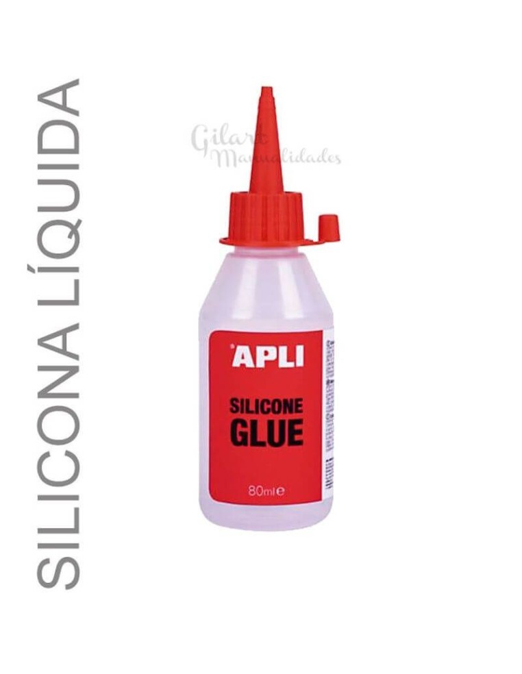 Cola de Silicona Líquida 100 ml Apli para manualidades y bricolaje en goma, papel y cartón