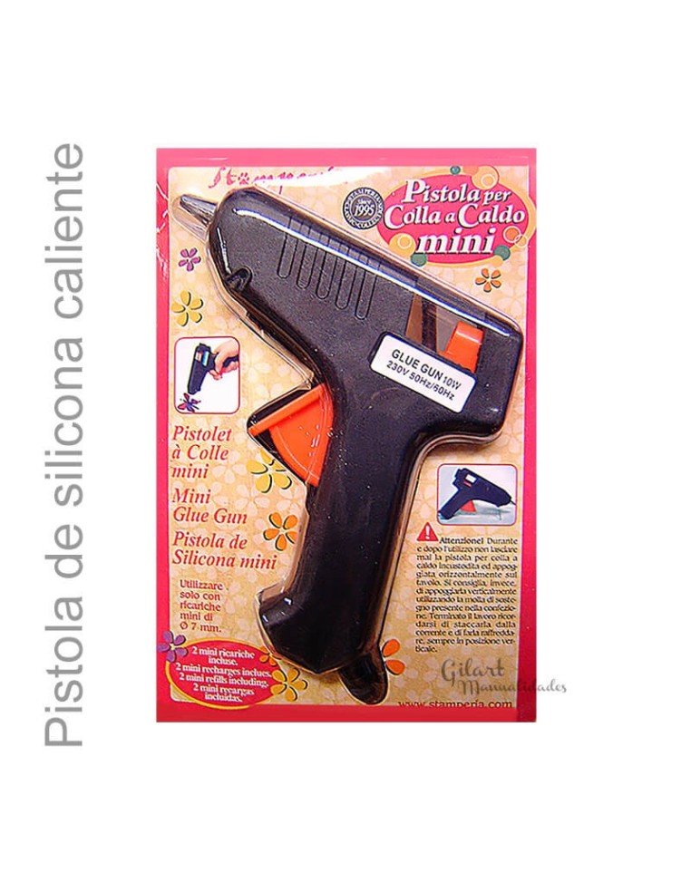 Pistola de silicona Stamperia 10 W para manualidades sobre varios materiales