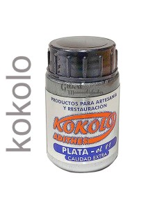 Plata líquida al alcohol Kokolo 35 ml para acabados metálicos decorativos