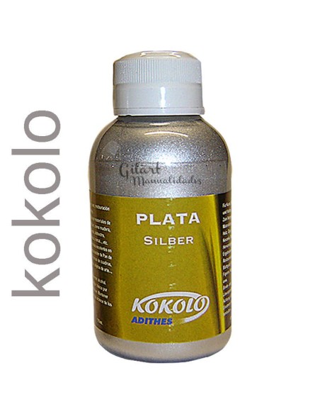 Plata líquida Kokolo Adithes 125 ml para restauración y decoración Plata líquida Kokolo Adithes 125 ml para restauración y decoración