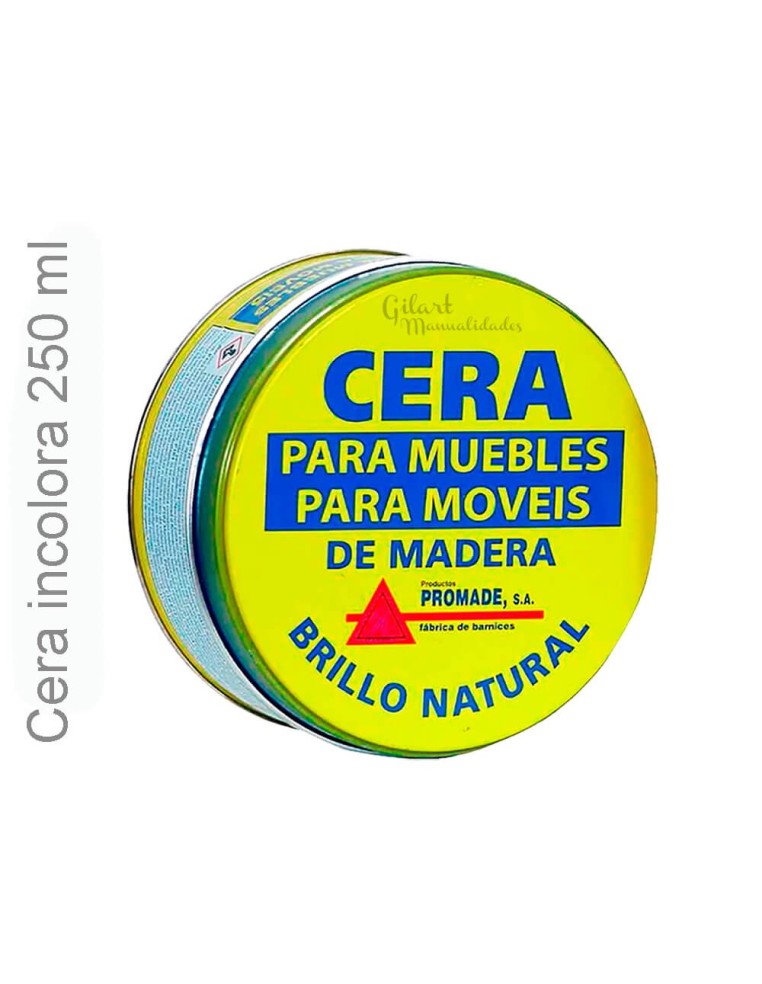 Cera Incolora Promade 250 g: el toque final para tus proyectos de madera.