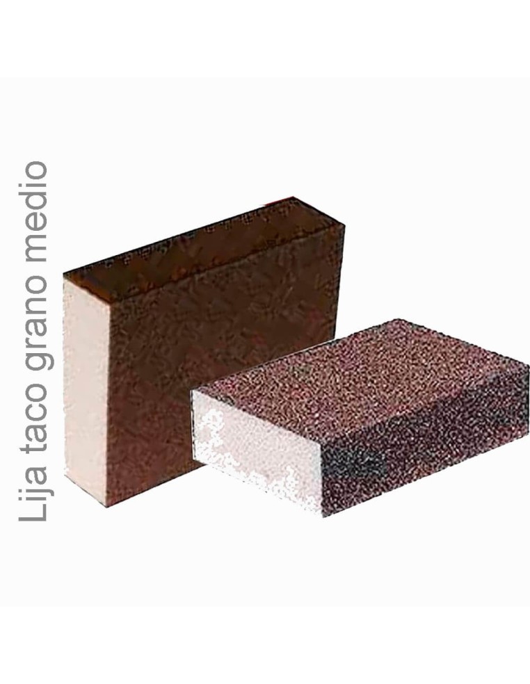 Taco Lija Esponja Grano Medio para Multisuperficie 100x120 mm