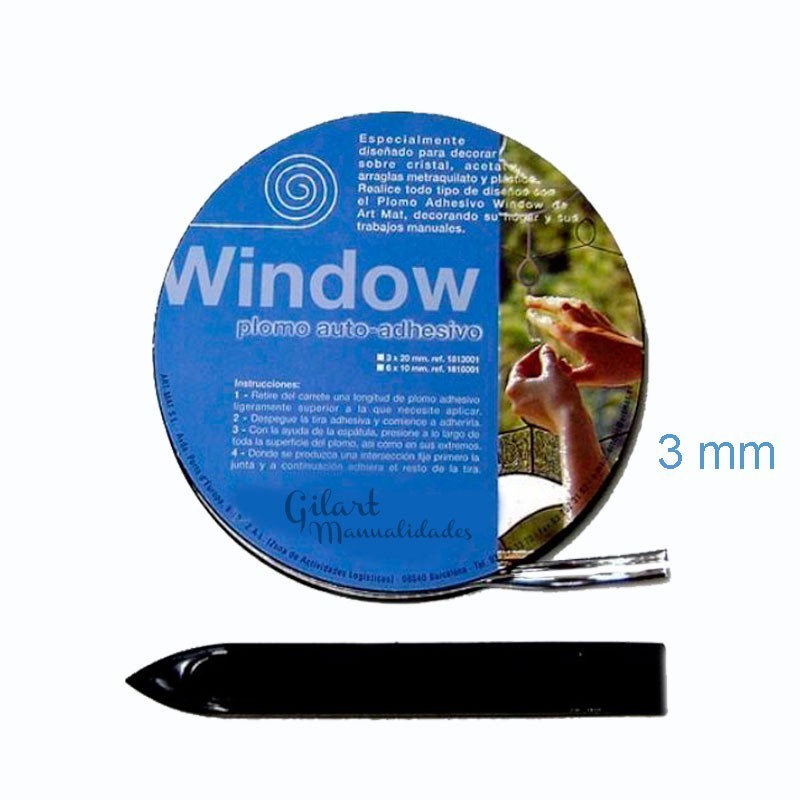 Plomo adhesivo para vidrieras - Window